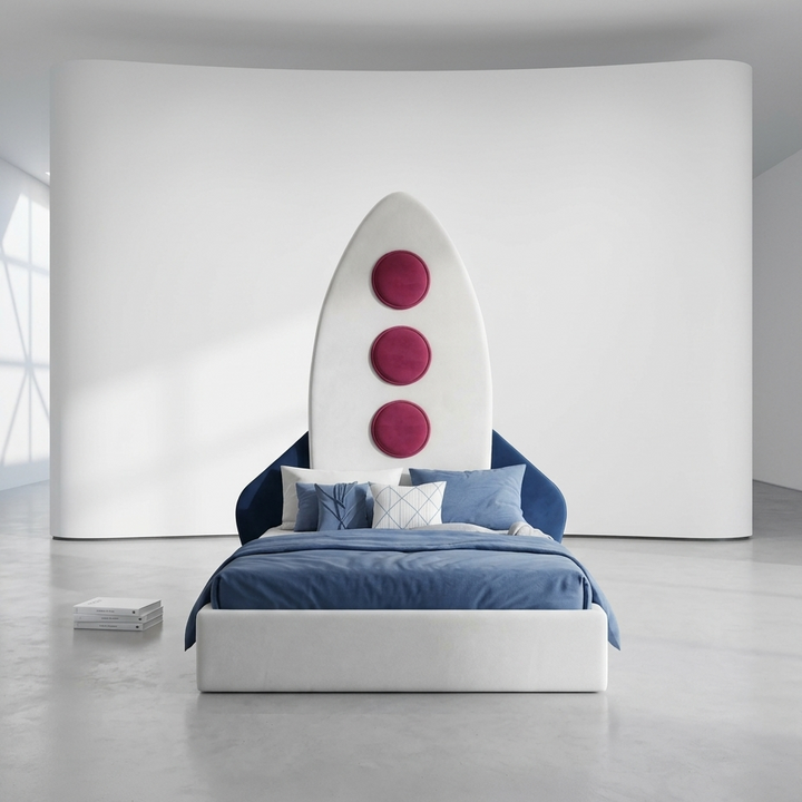 Plane Kids Bed Without Storage | King