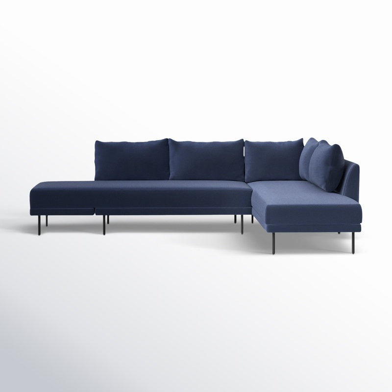 Aura L-Shape Sofa | Navy | Right Facing