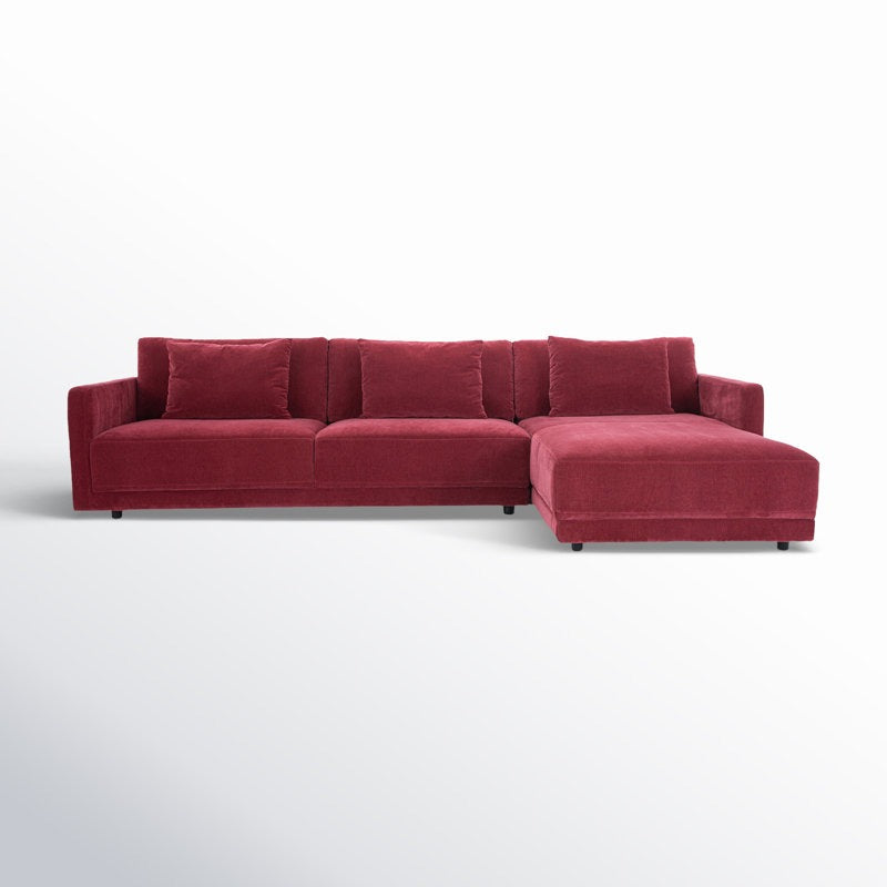 Whis L-Shape Sofa | Red | Right Facing