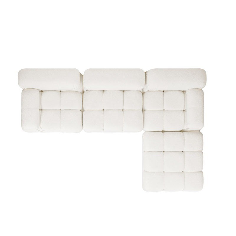 Regalia L-Shape Sofa | Beige | Right Facing