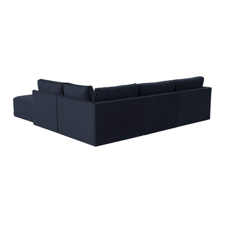 Reno L-Shape Sofa | Navy | Right Facing