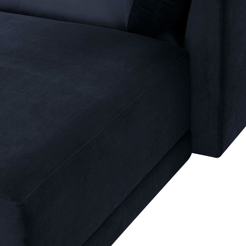 Reno L-Shape Sofa | Navy | Right Facing