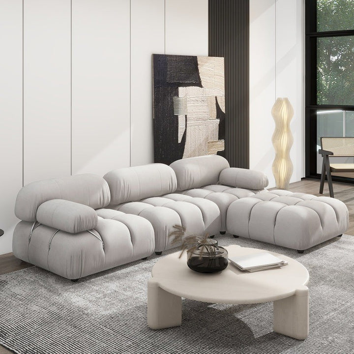 Regalia L-Shape Sofa | Grey | Right Facing
