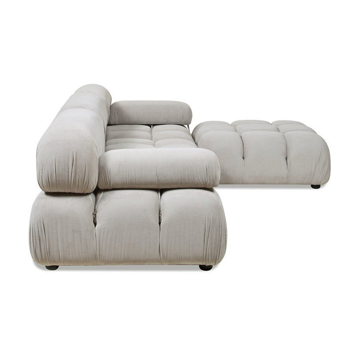 Regalia L-Shape Sofa | Grey | Right Facing