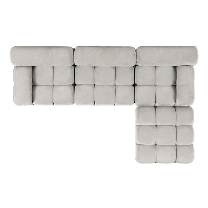 Regalia L-Shape Sofa | Grey | Right Facing