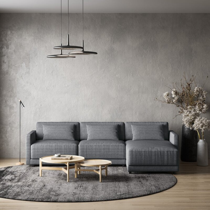 Whis L-Shape Sofa | Grey | Right Facing