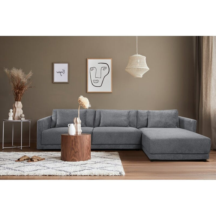 Whis L-Shape Sofa | Grey | Right Facing