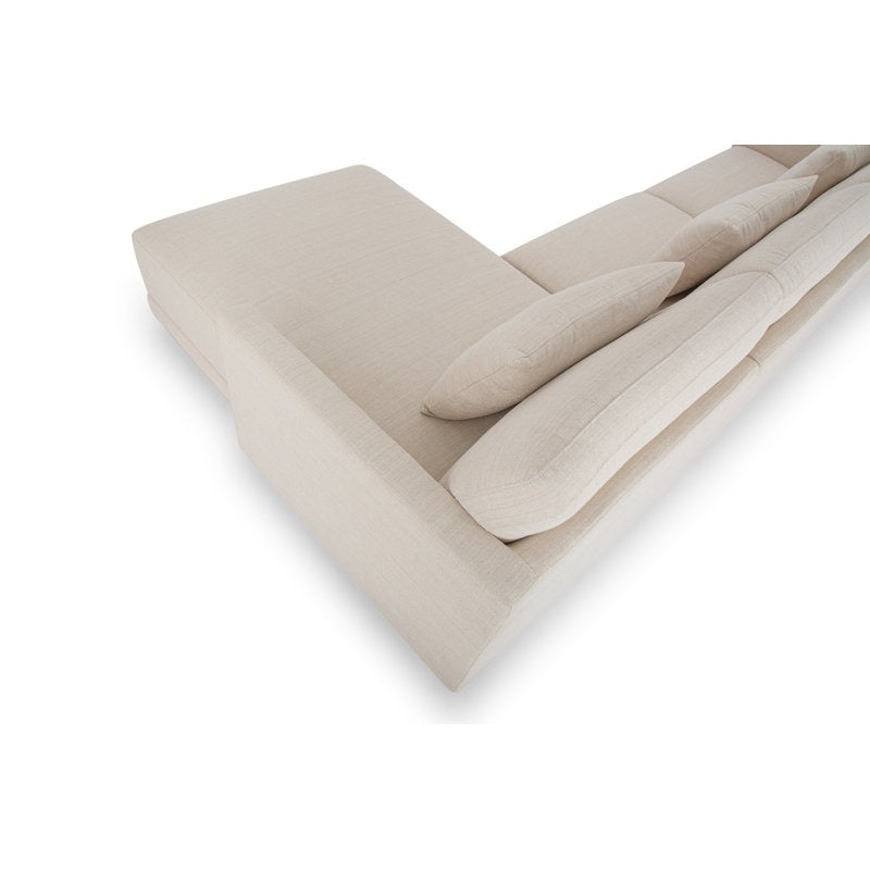 Whis L-Shape Sofa | Beige | Right Facing