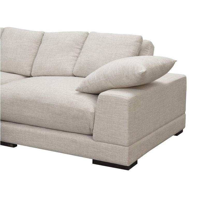 Opulence L-Shape Sofa | Beige | Right Facing