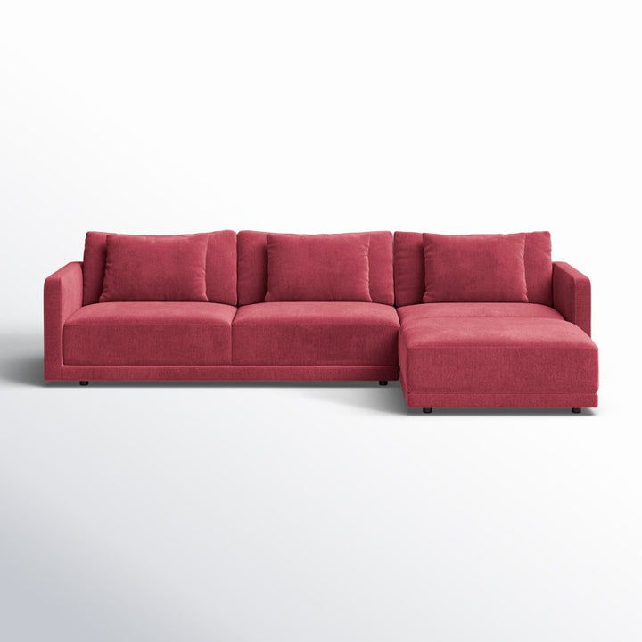 Whis L-Shape Sofa | Red | Right Facing