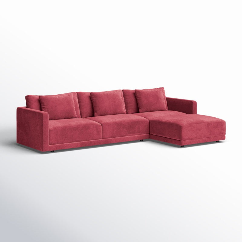 Whis L-Shape Sofa | Red | Right Facing