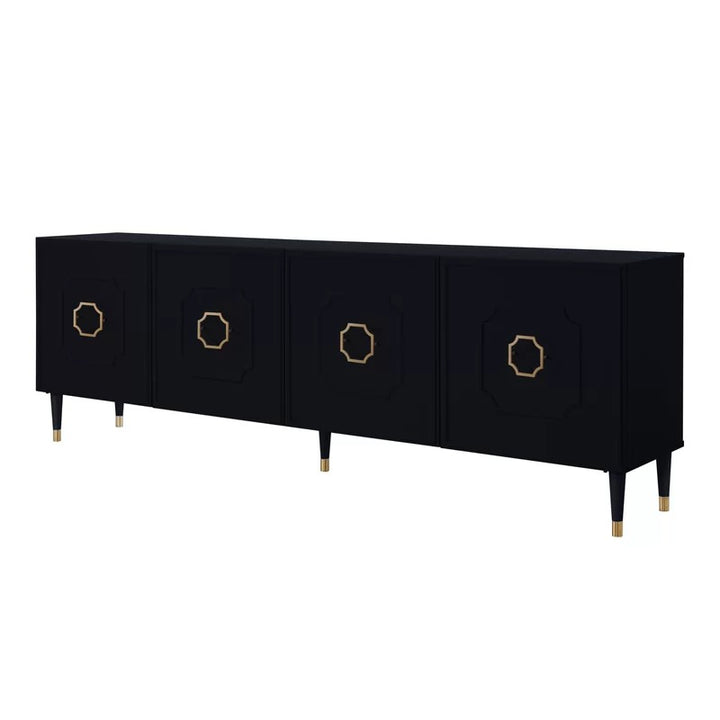 Stylish black sideboard cabinet perfect for entryway