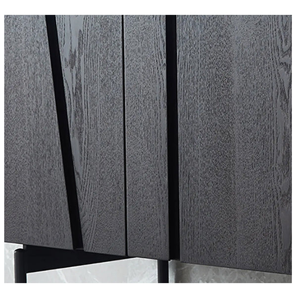 black sideboard crafted from high-quality mdf