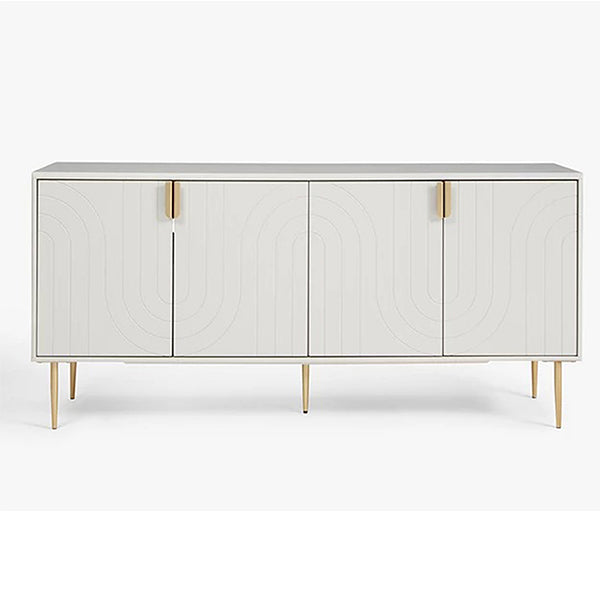 Stylish white sideboard with modern design