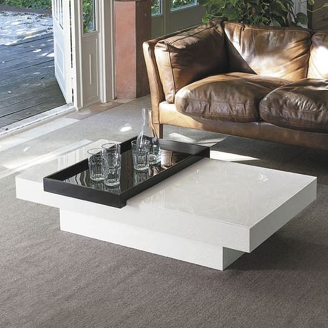 Angular Coffee Table | White & Black