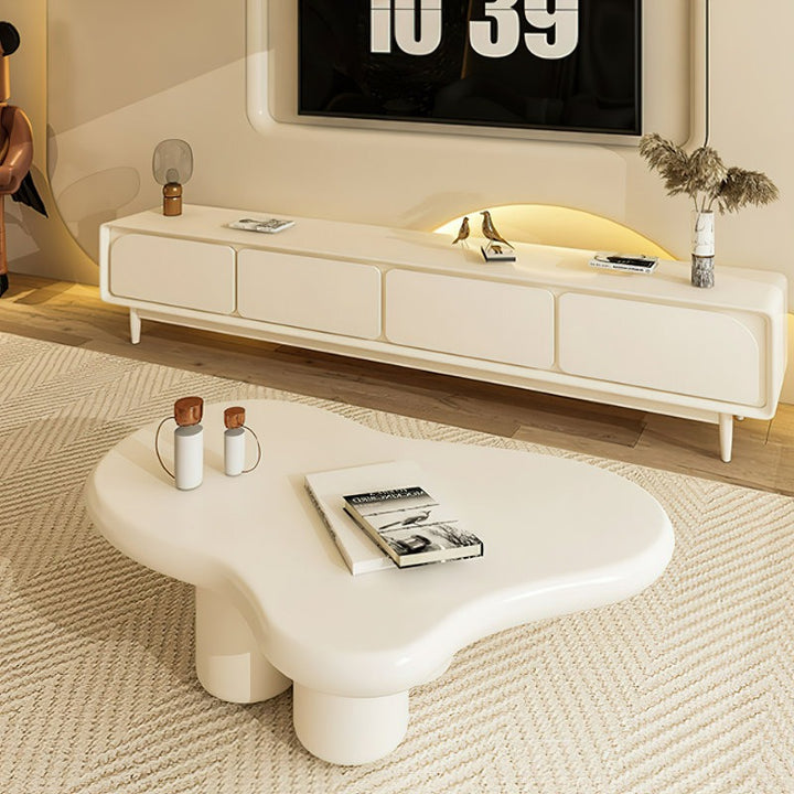 white tv stand for modern living room