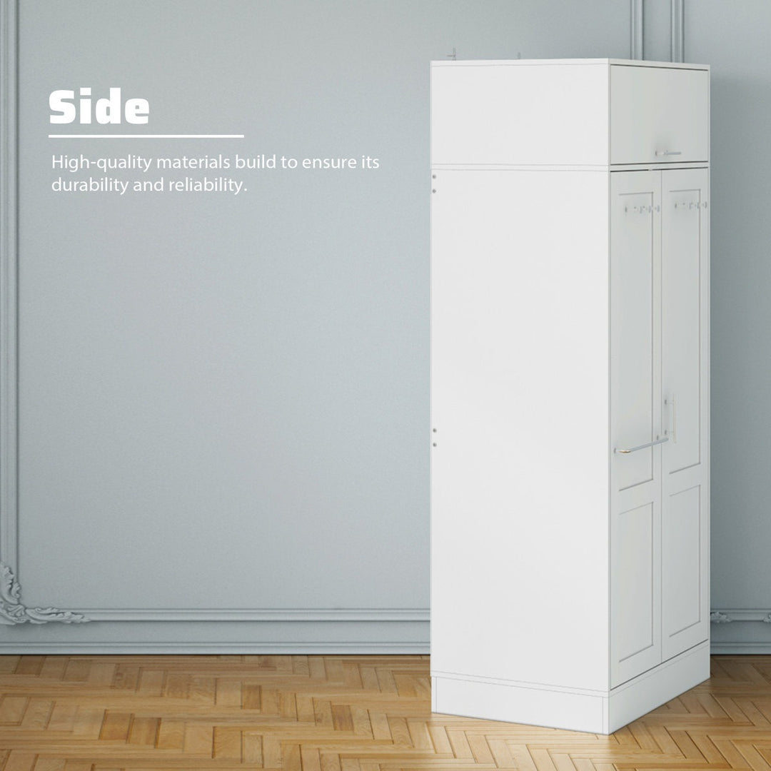 double-door wardrobe design for small bedrooms