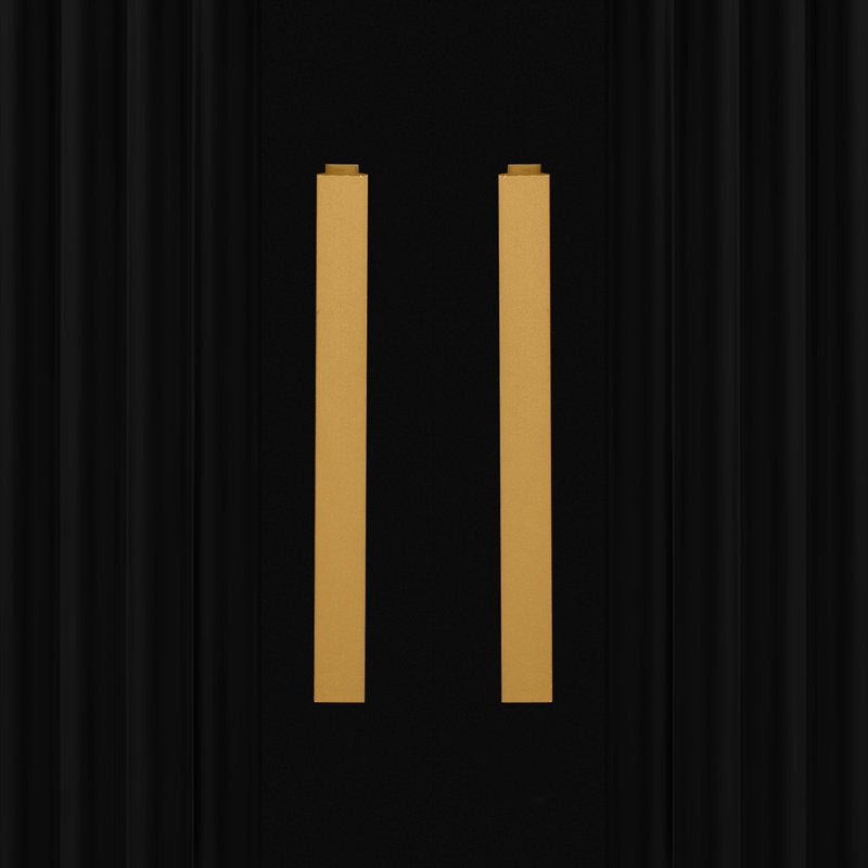 golden handles of tv unit