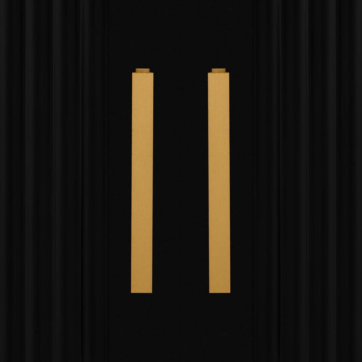 golden handles of tv unit