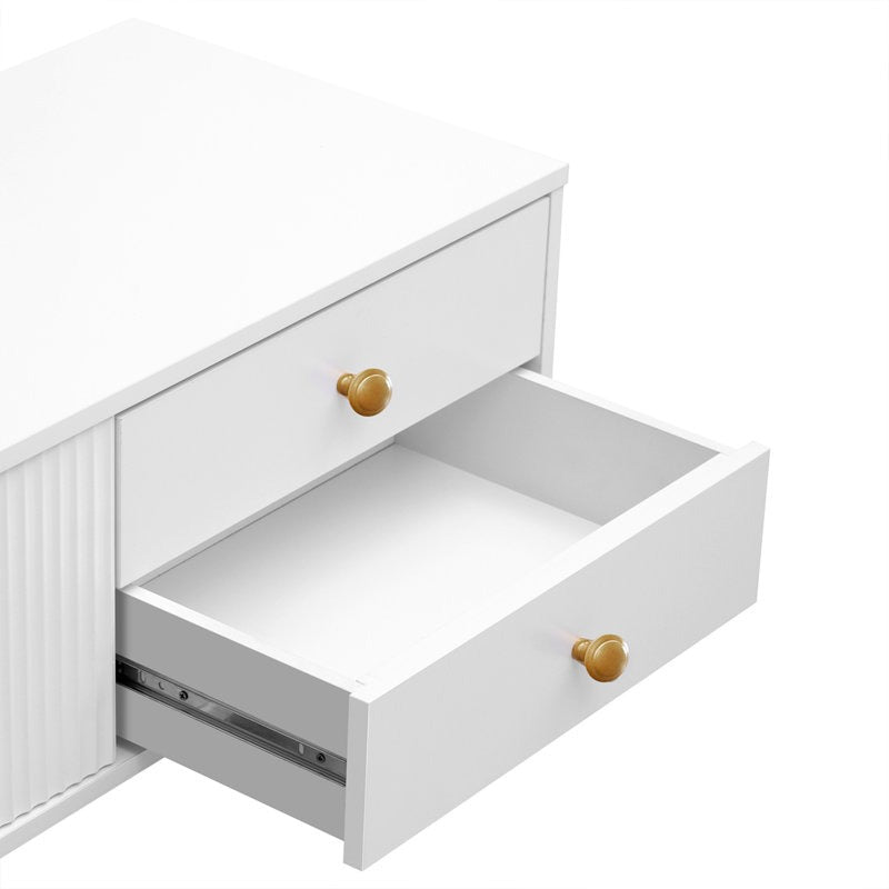 smooth glide drawers of tv unit