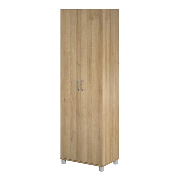 modular beige wardrobe for small homes on a white background