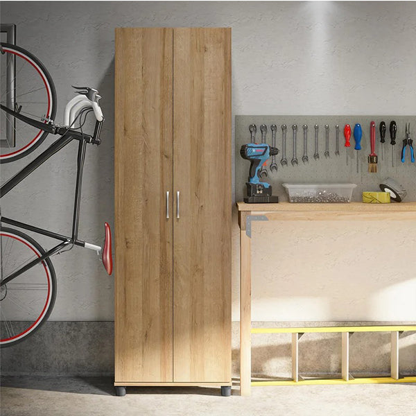 modern beige 2-door wardrobe design in a home