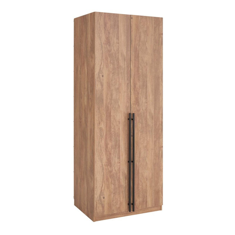 Modern 2-door wardrobe with long handles perfect for small and compact homes