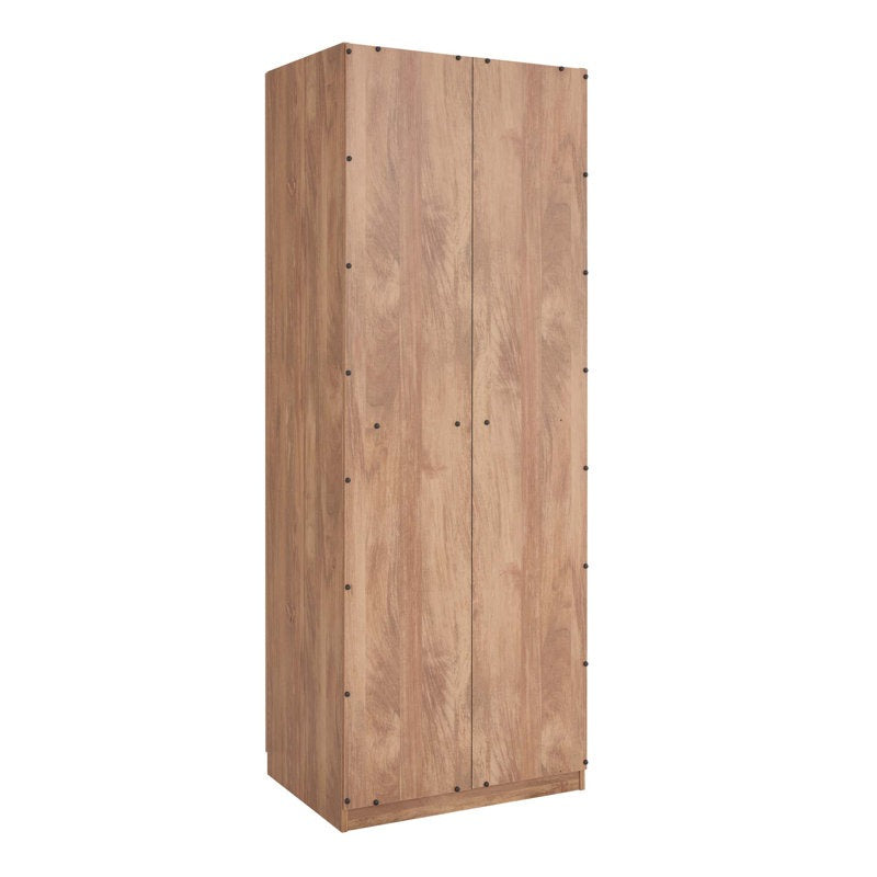 Modern two-door wardrobe in beech crafted from high  quality MDF