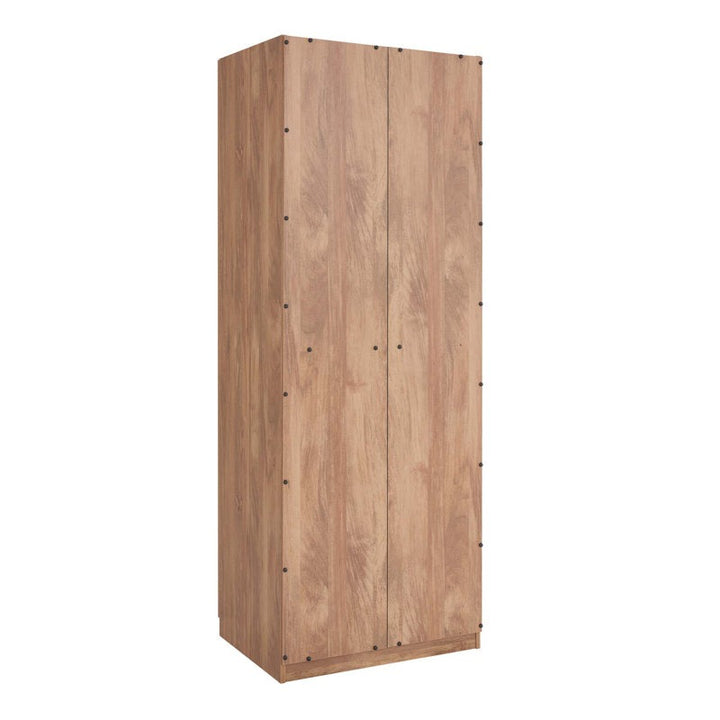 Modern two-door wardrobe in beech crafted from high  quality MDF