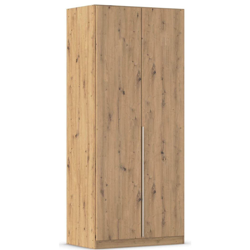 Beech matte-finish wardrobe with 2 doors for bedroom