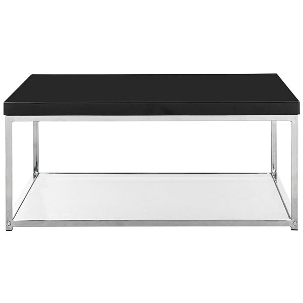 Black pu finish center table