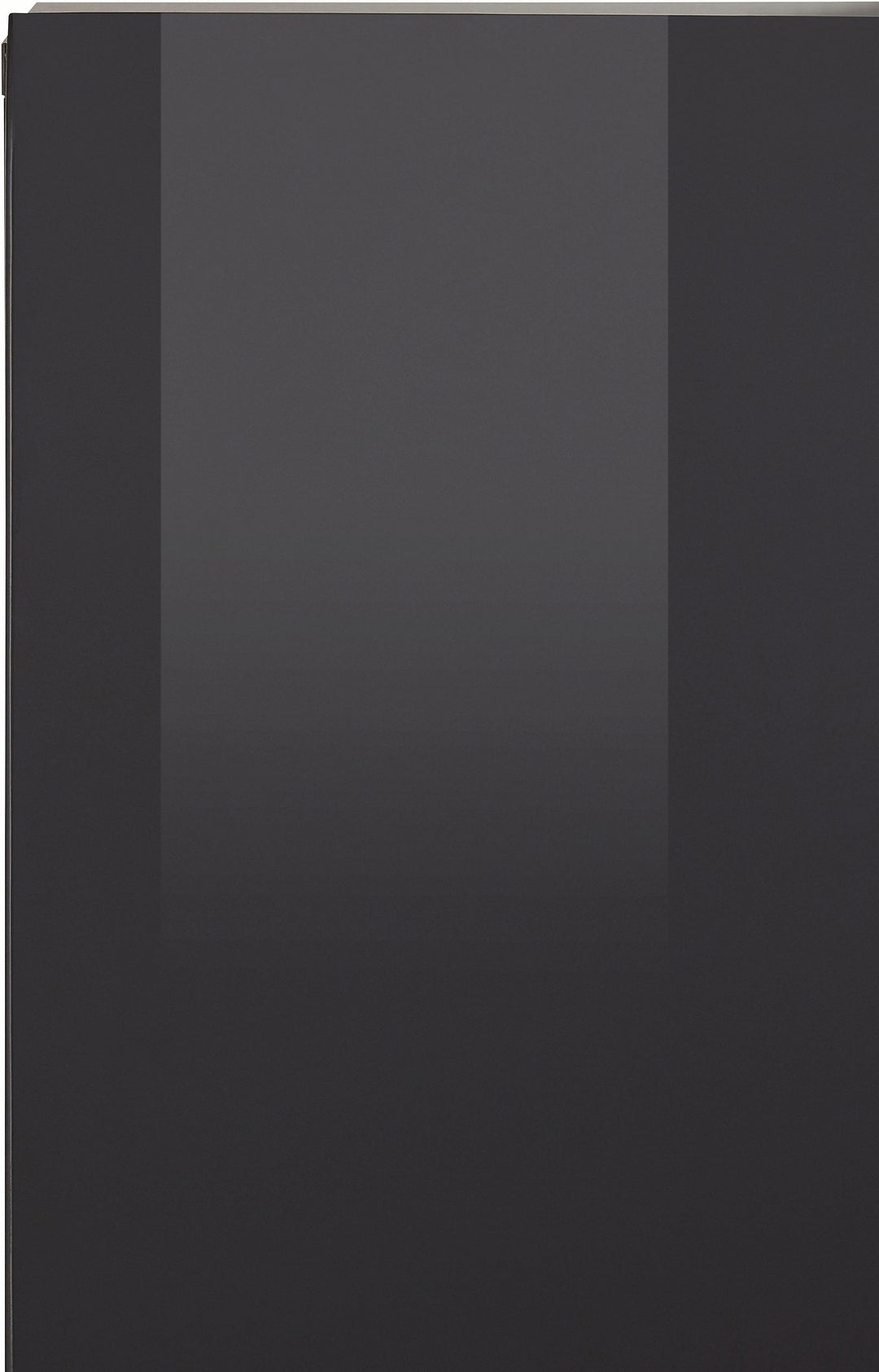side view of black tv unit 