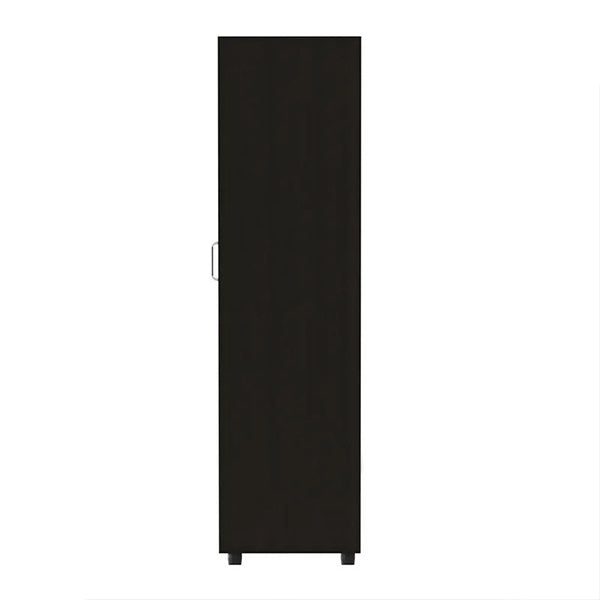 black wardrobe crafted from high-quality pre-laminated board