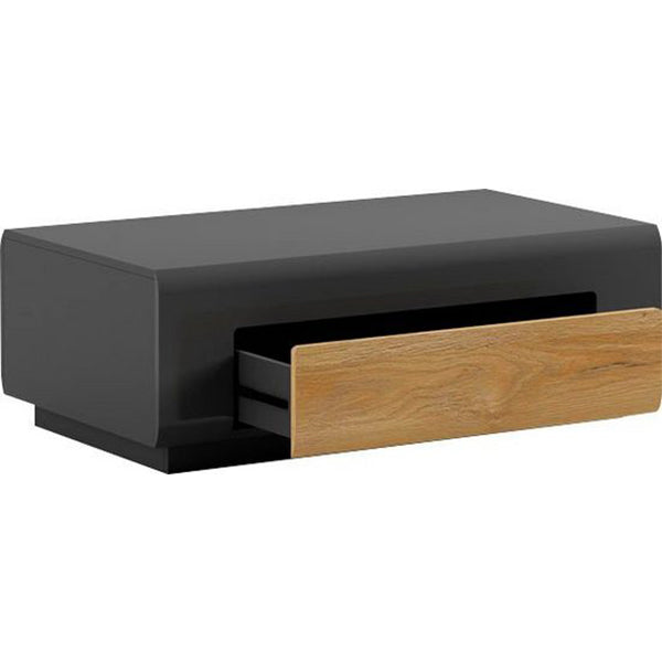 single drawer of black coffee table 