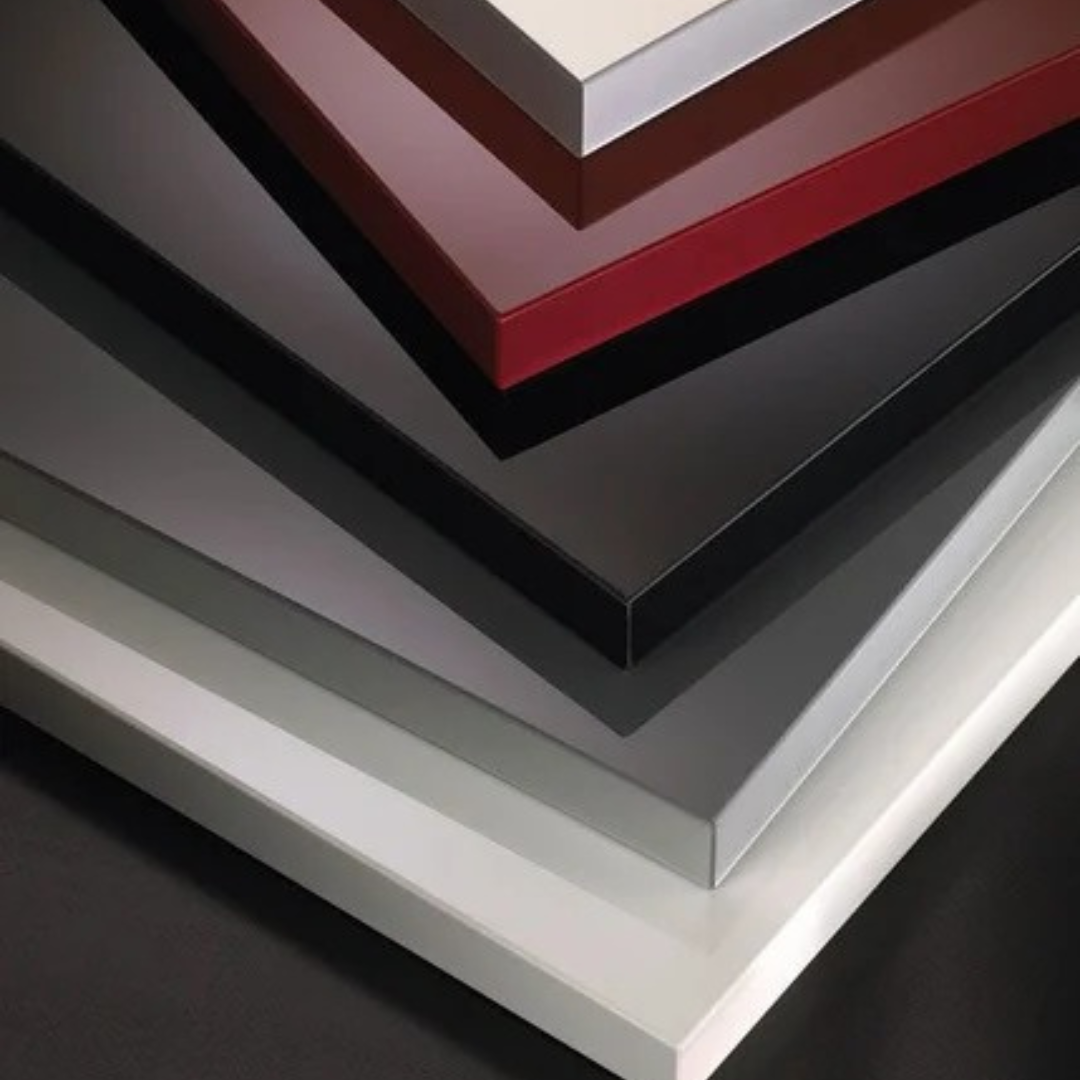 Laminated board used in modular furniture for durable and easy-to-maintain surfaces