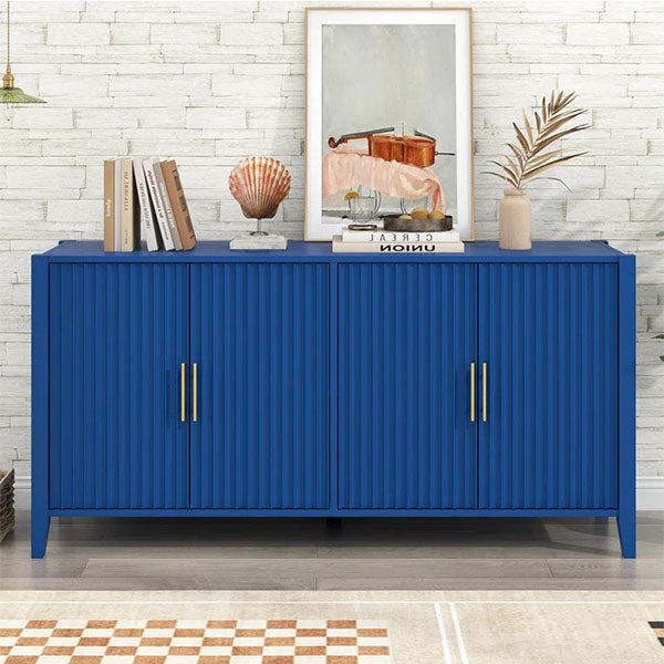 Designer blue sideboard crafted from high-quality mdf 