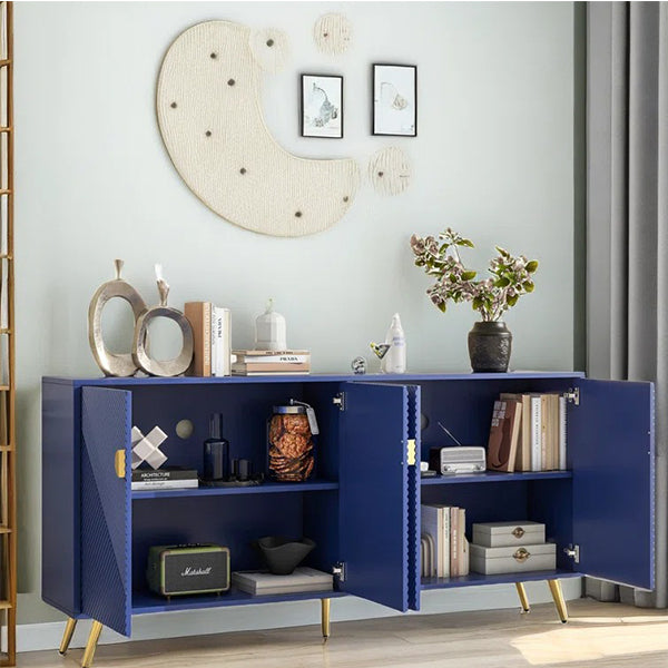 Premium blue sideboard cabinet