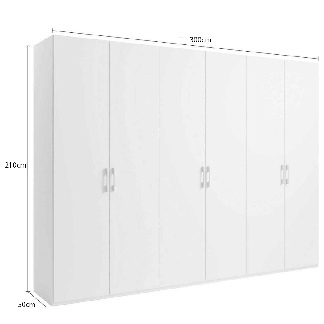 dimension of modular 6-door wardrobe