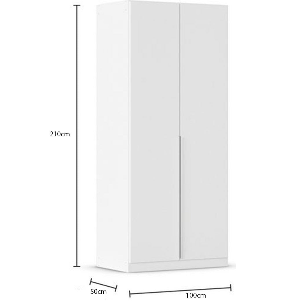 dimensions of hidan 2 door wardrobe