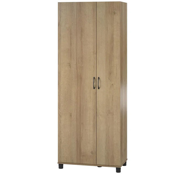 beige wardrobe with 2 door in a white background