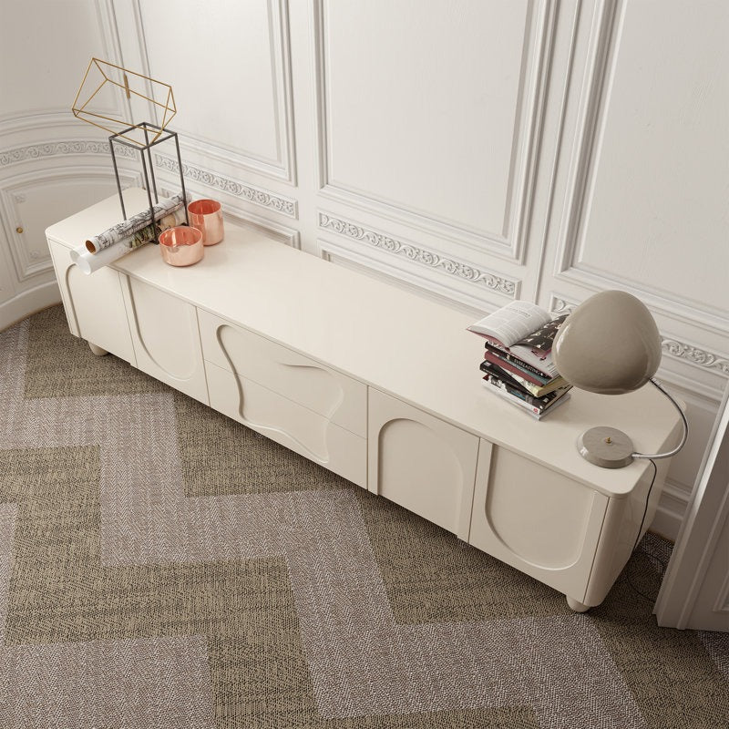 Modern white TV stand crafted from premium MDF