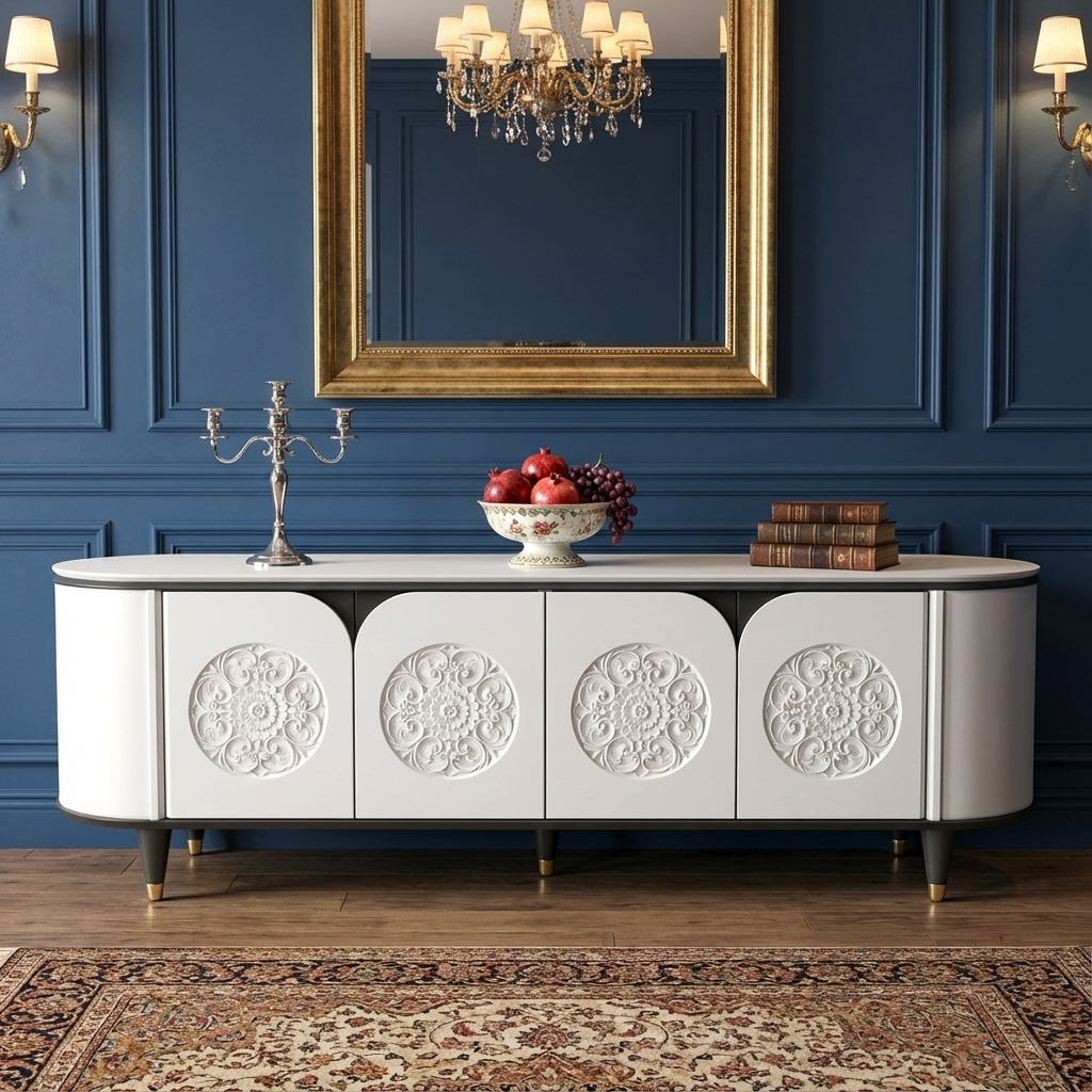Meta Sideboard & Cabinet | White & Black
