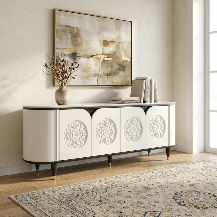 Meta Sideboard & Cabinet | White & Black