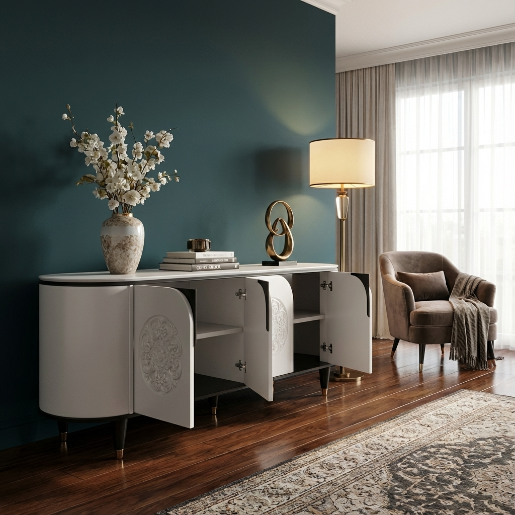 Meta Sideboard & Cabinet | White & Black