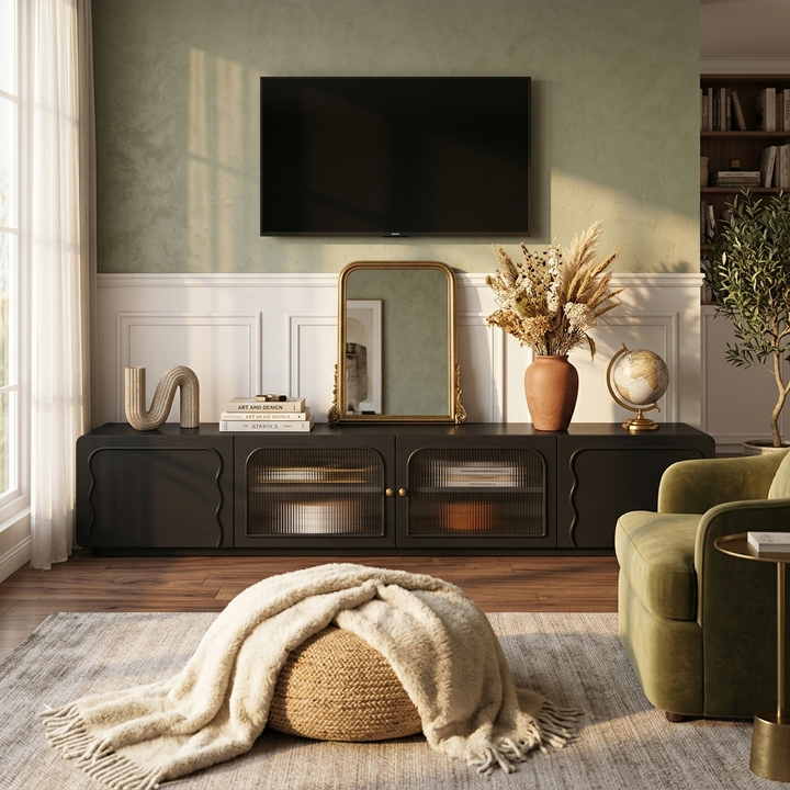 Vibrate TV Stand | Black | Small