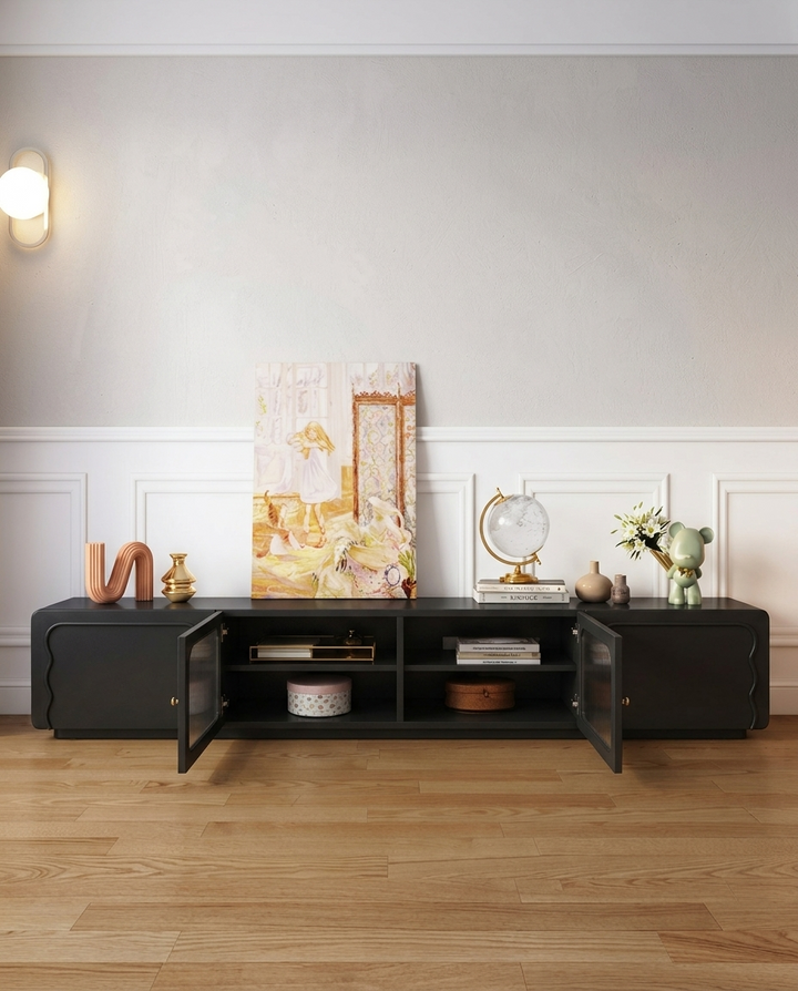 Vibrate TV Stand | Black | Large