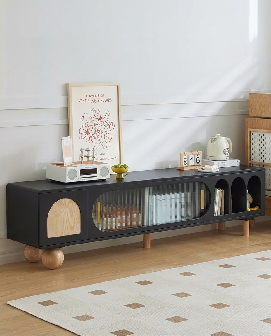 Nova TV Stand | Black | Medium