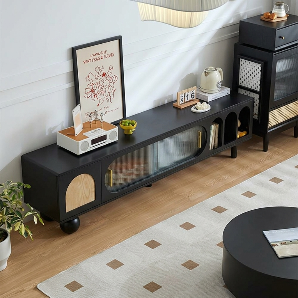 Nova TV Stand | Black | Medium