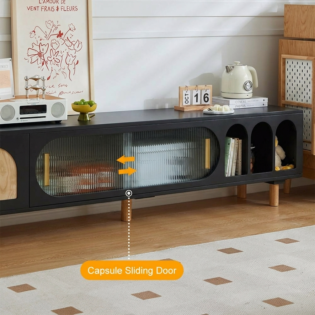 Nova TV Stand | Black | Medium