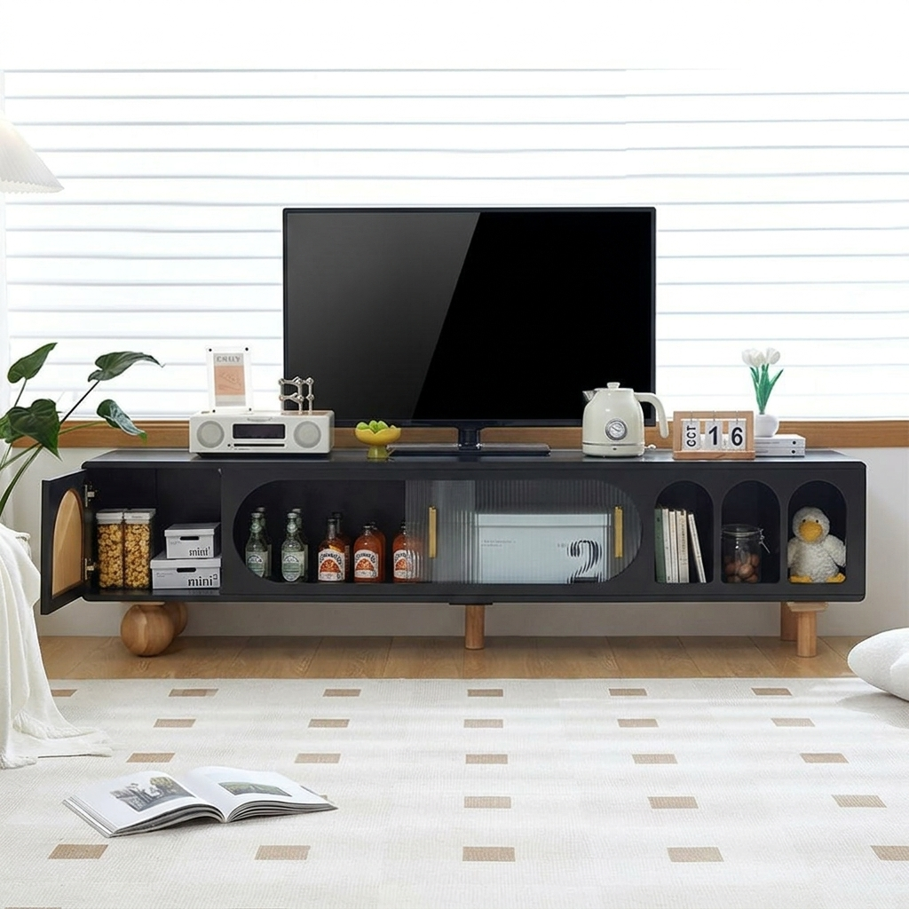 Nova TV Stand | Black | Medium